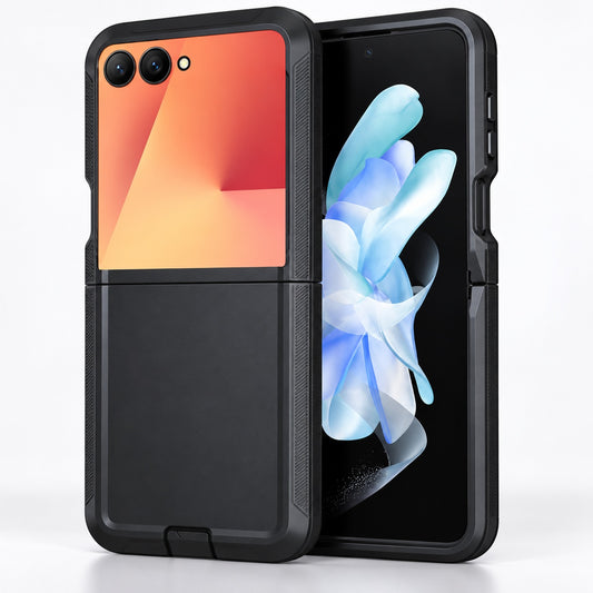 Triple Protection Case for Samsung Galaxy Z Flip 7 - Black