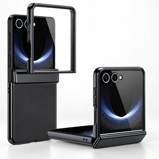 Silq W/ Glass Case Samsung Galaxy Z Flip 7 - Black