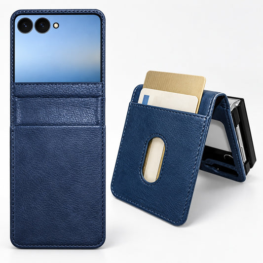 Photo ID Wallet for Samsung Galaxy Z Flip 7 - Navy