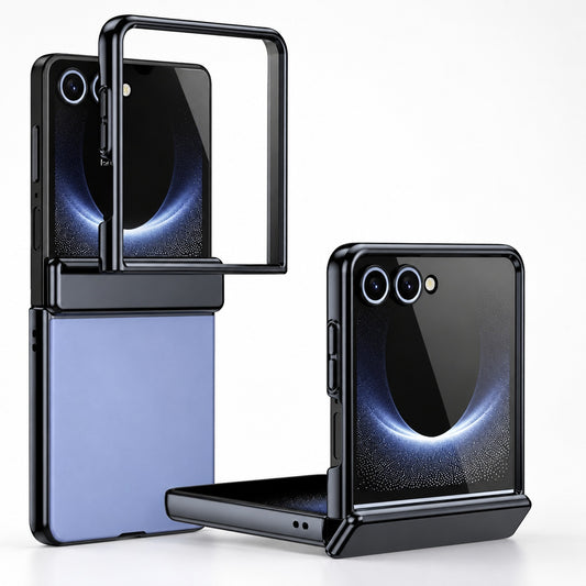 Silq W/ Glass Case Samsung Galaxy Z Flip 7 - Blue
