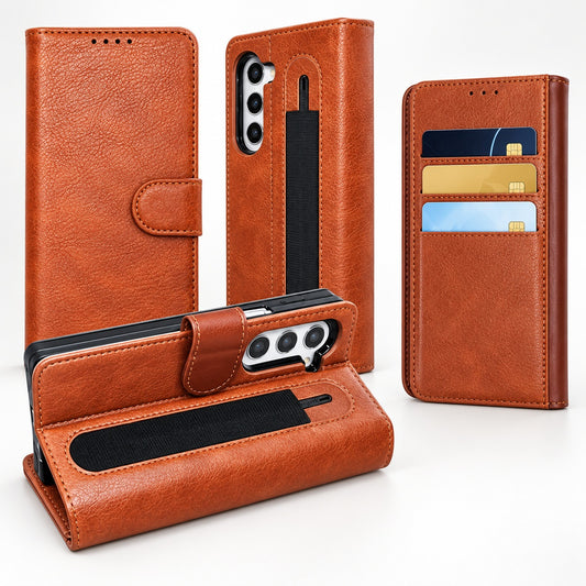 Photo ID Wallet for Samsung Galaxy Z Fold 7 - Brown