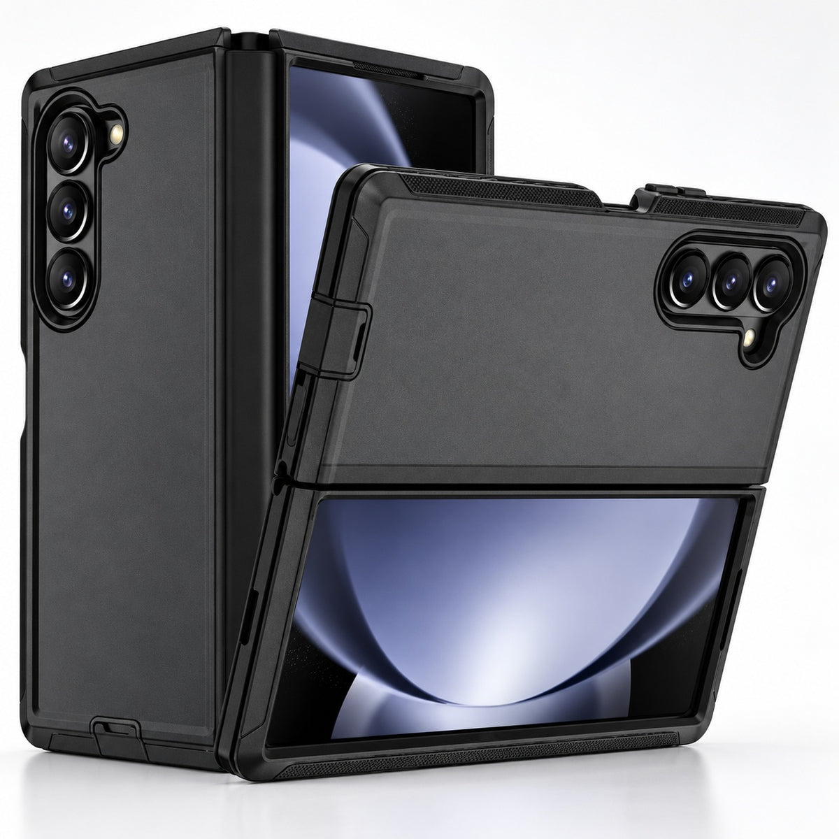 Triple Protection Case for Samsung Galaxy Z Fold 7 - Black