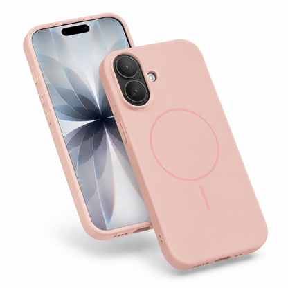 Premium TPU Rose Gold iPhone 16 Case with raised camera protection