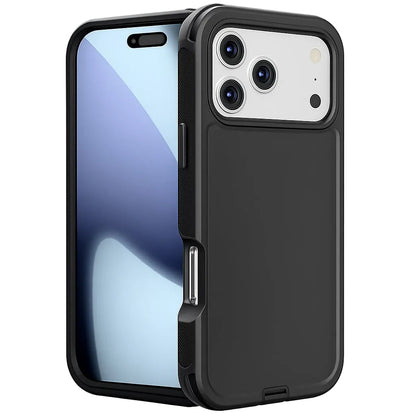  Black Triple Protection Case for Apple iPhone 17 Pro, Shockproof Phone Case, MagSafe Compatible Cover