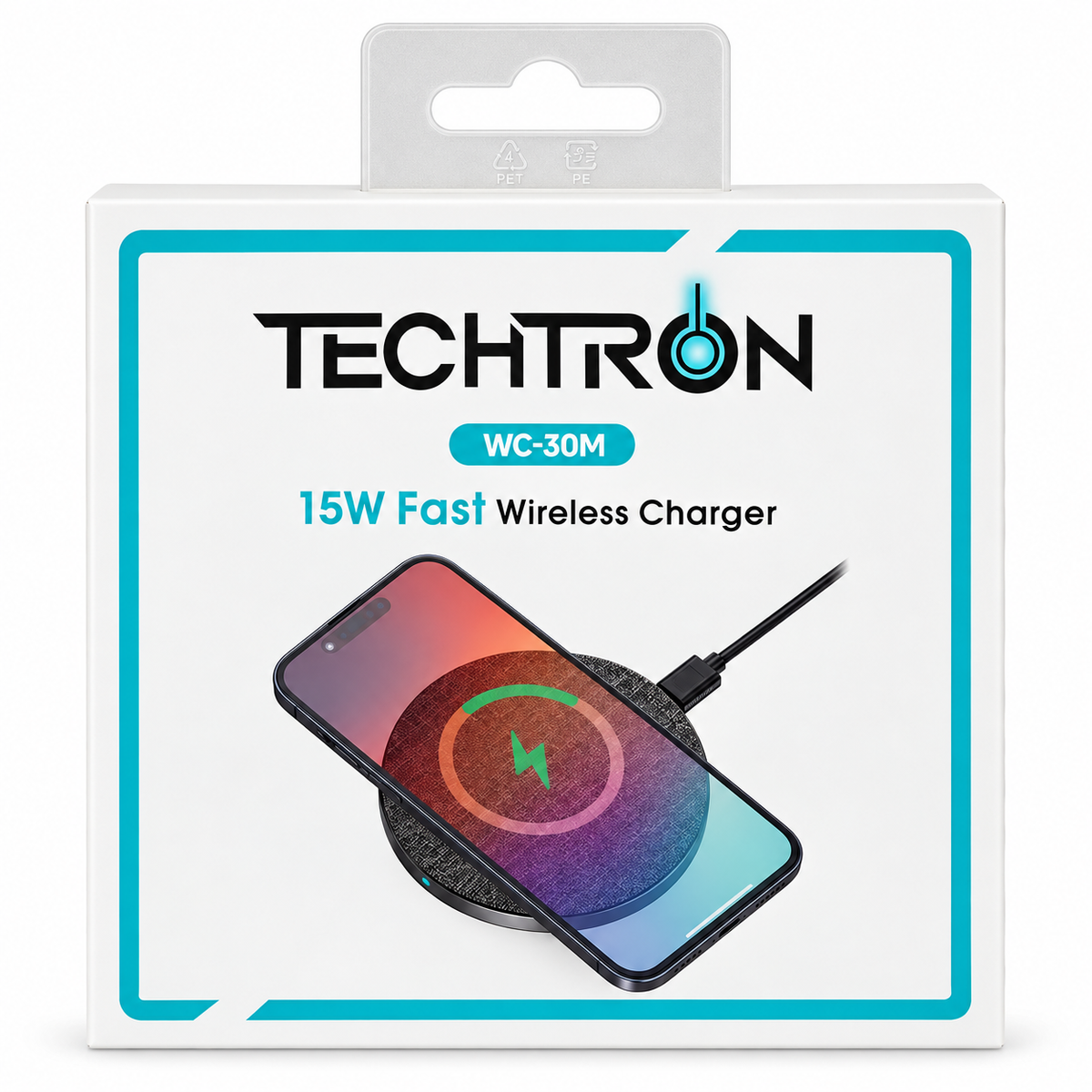 Fast Wireless Charger WC-30M for Compatible Smartphones