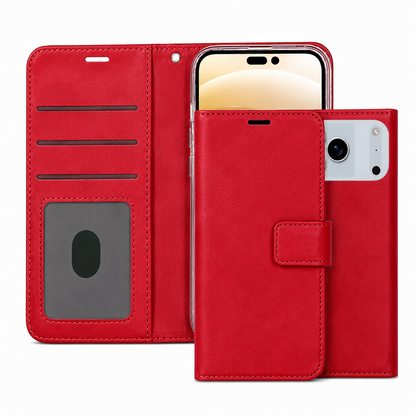 Photo ID Wallet for Apple iPhone 17 Pro – Red