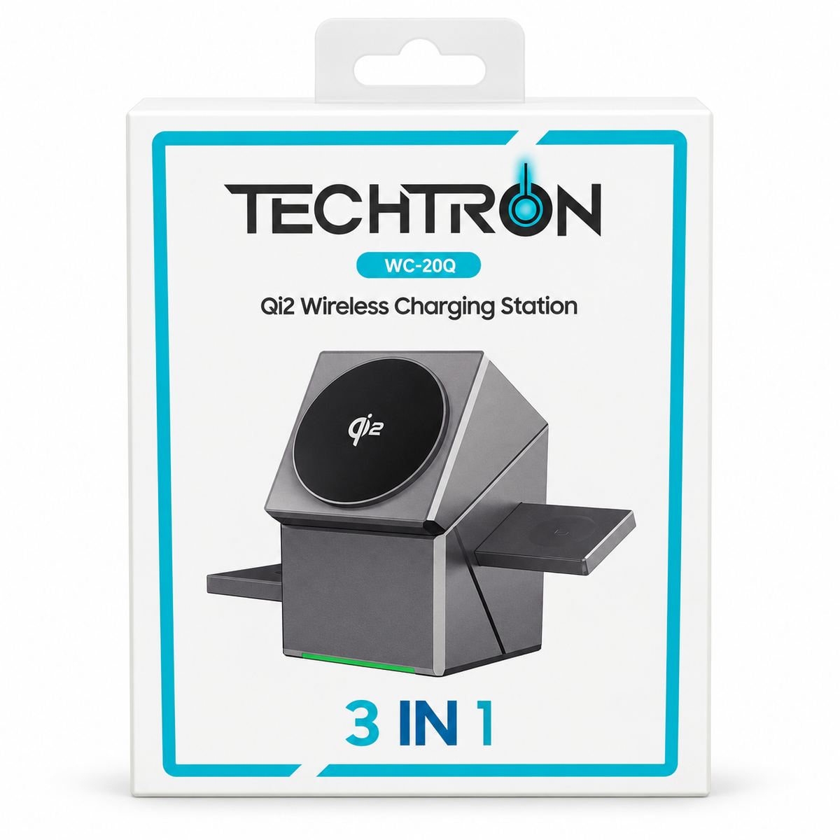 WC-20Q Qi2 3-in-1 wireless charging station