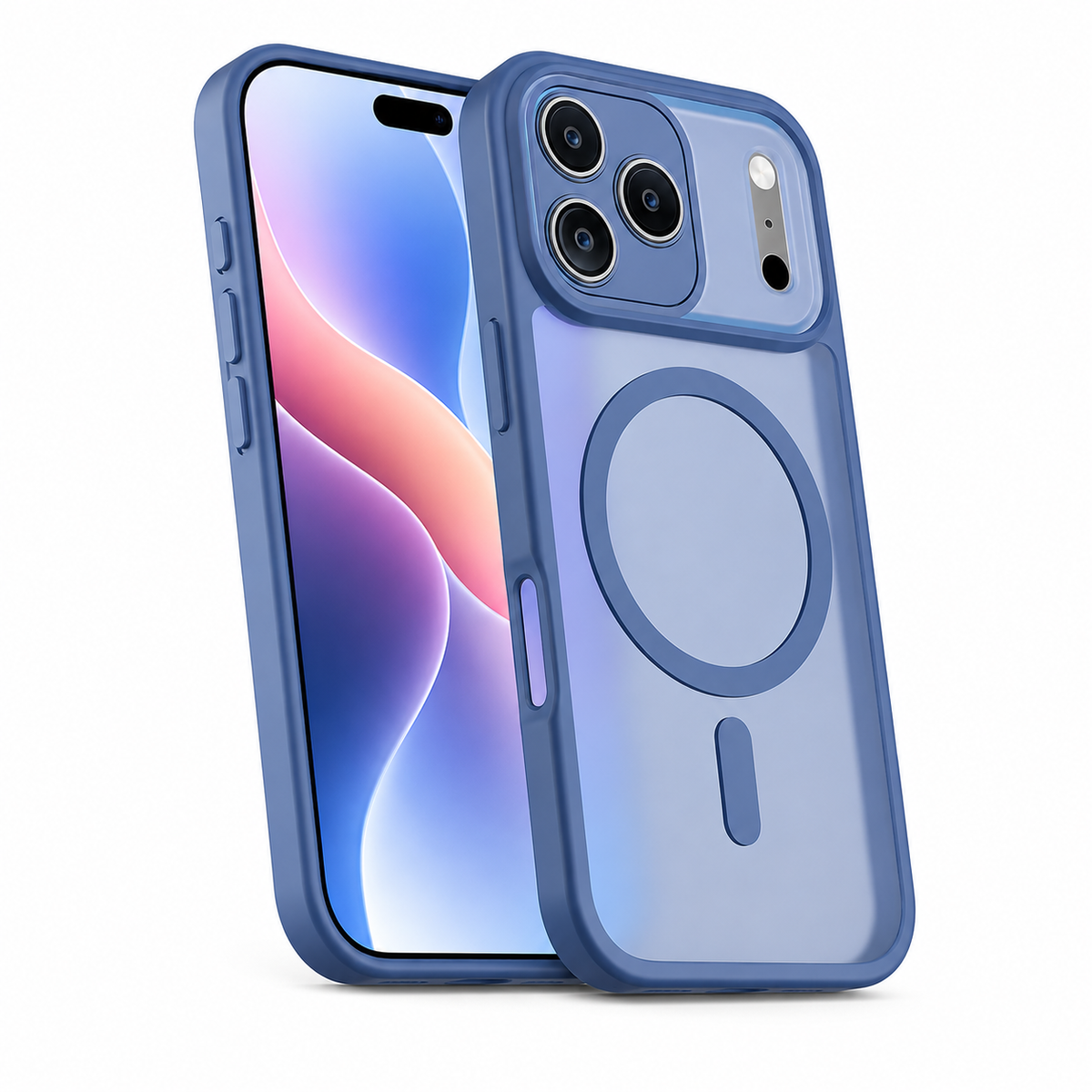 Apple iPhone 18 Pro Max Cover, Midnight Blue Magnetic Phone Case, Shockproof Mobile Cover.
