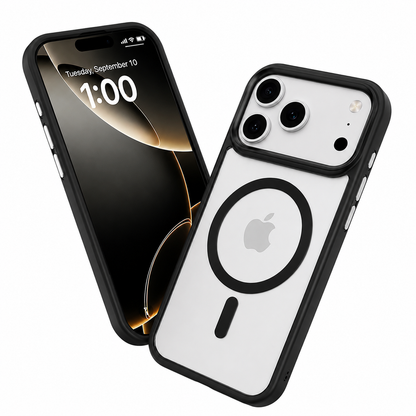 Luxury Black Phone Case, Designer iPhone 18 Pro Max Cover, Hybrid Protective Case, Lightweight Mobile Cover