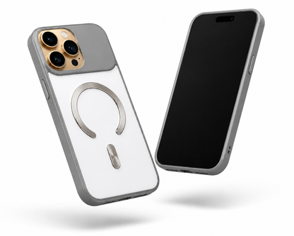 Slim MagSafe compatible grey Arctic Mist iPhone 12 Pro case