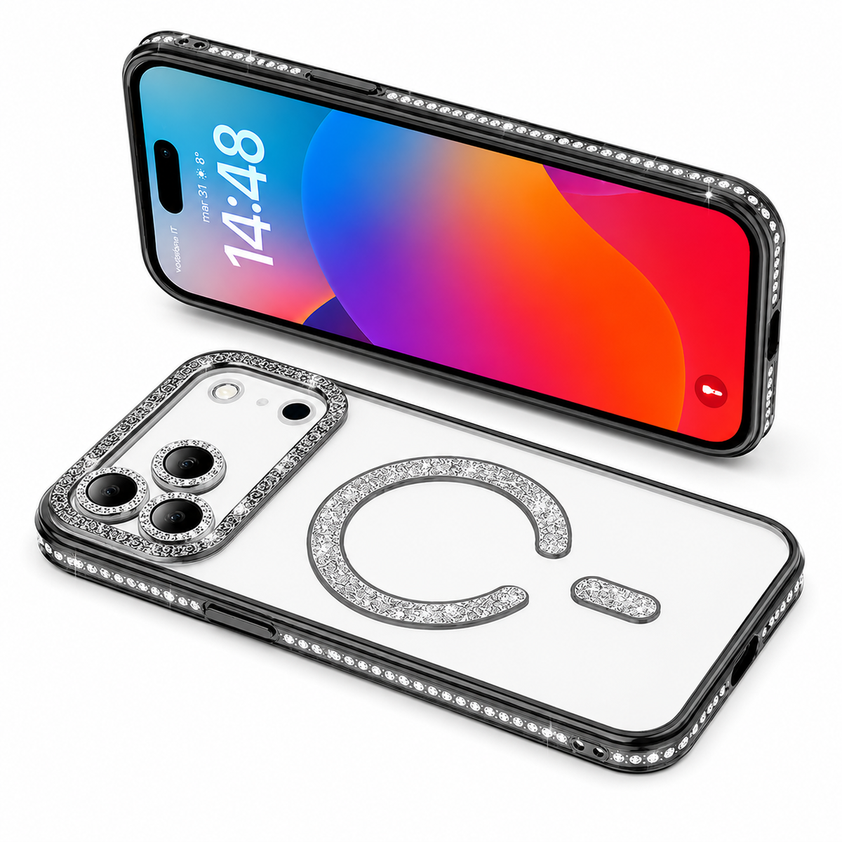 Shockproof MagSafe Phone Cover for Apple iPhone 18 Pro Max with Crystal Clear Design