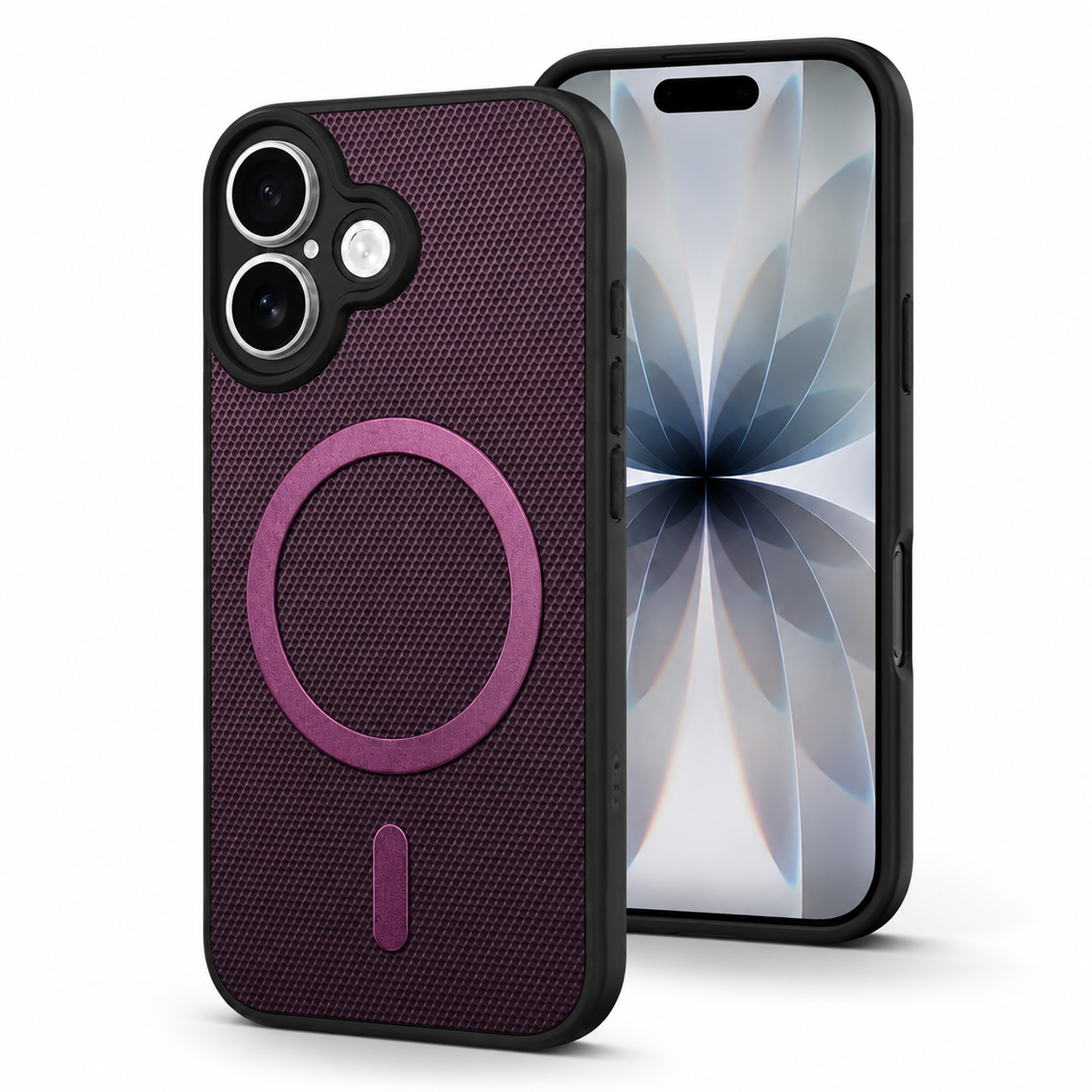 Slim MagSafe Protective Case, Purple Smartphone Cover, Anti-Slip Phone Case