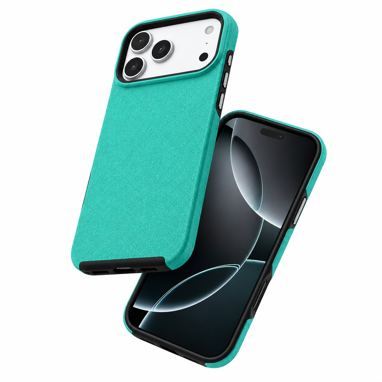 Teal Smartphone Case Military Grade Phone Case Anti Scratch Mobile Cover for Apple iPhone 17 Pro.