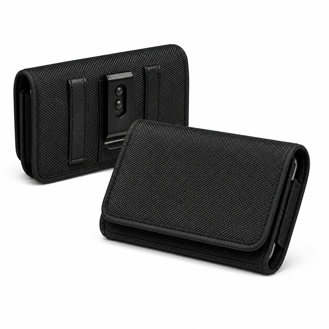 Horizontal Phone Holster for iPhone 17 Pro Max Premium Belt Phone Pouch
