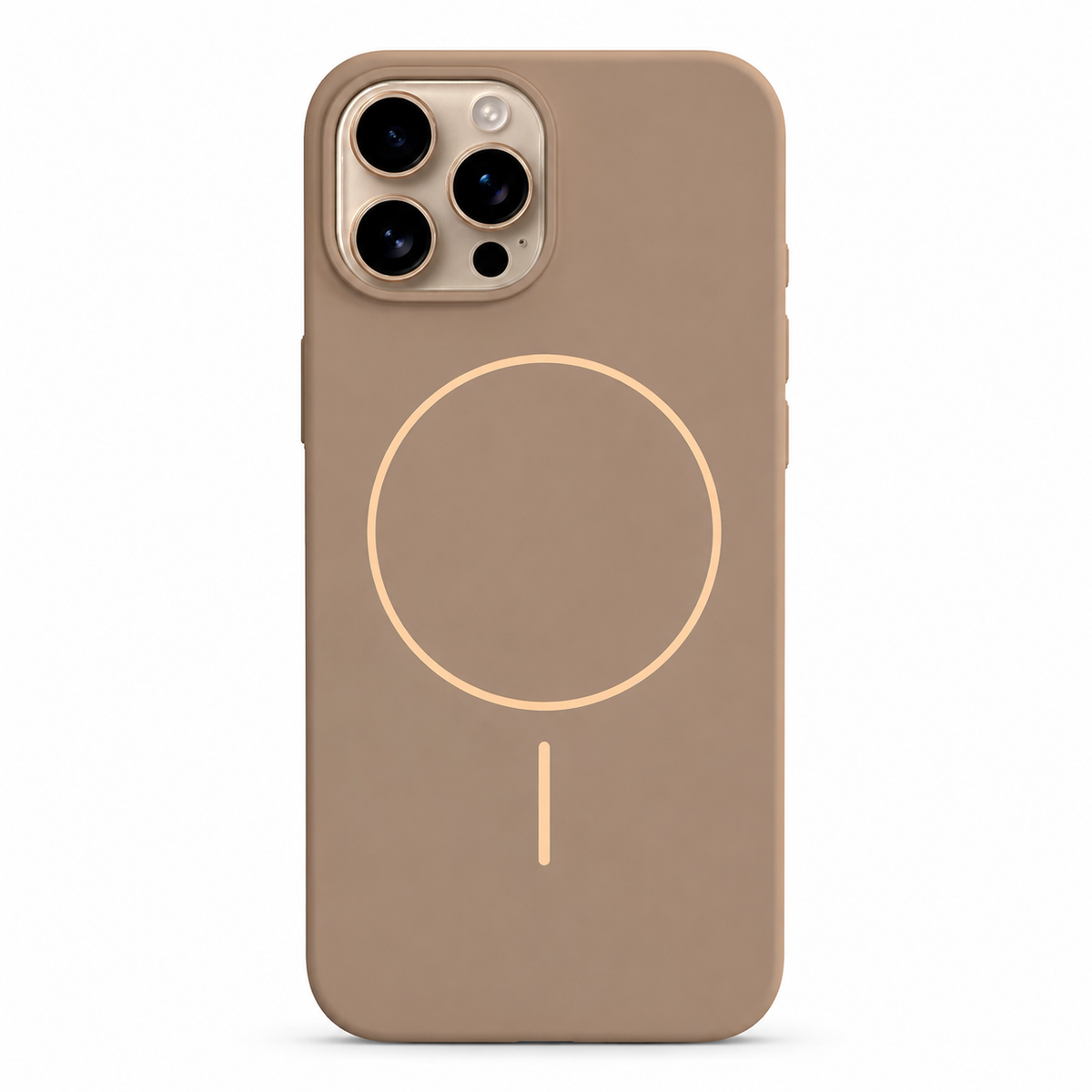 Desert gold MagSafe Vibrant Silicone case for Apple iPhone 12 / 12 Pro