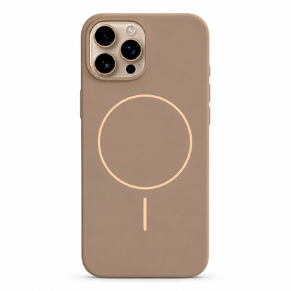 Desert gold MagSafe Vibrant Silicone case for Apple iPhone 12 / 12 Pro