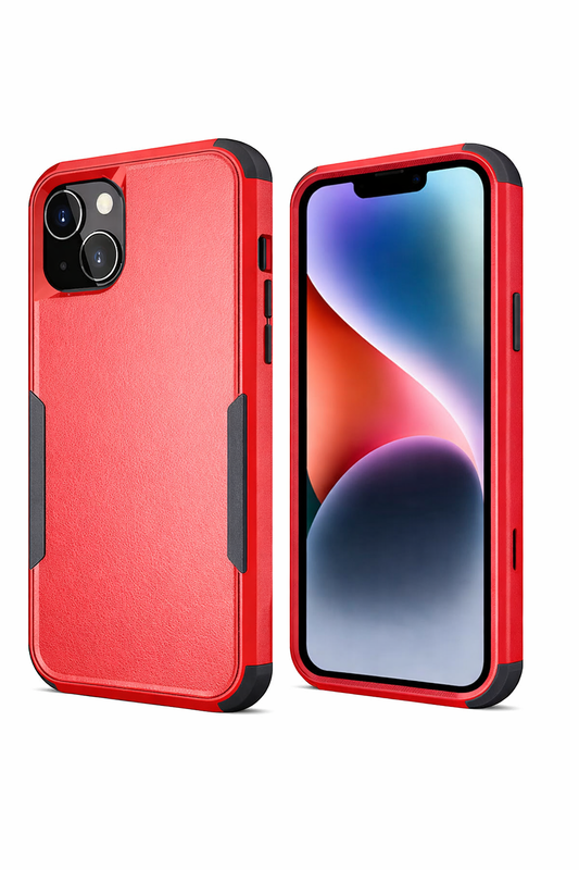 Protective Phone Case – Dual Layer Full Coverage Shockproof Red Adventure Case