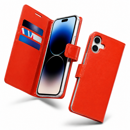 Apple iPhone 17 wine folio phone case with card slots
