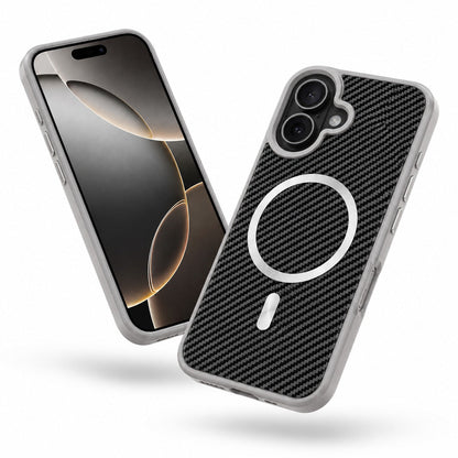 Luxury Apple iPhone 16 Grey Case, impact-resistant mobile cover, anti-scratch smartphone case, premium protective cover