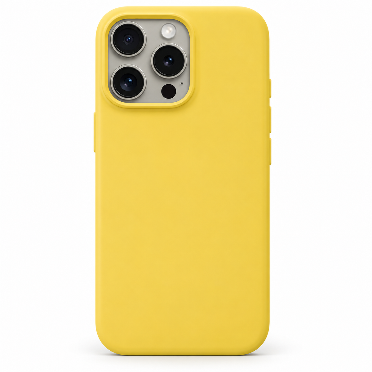 Premium Liquid Silicone Case for Apple iPhone 13 Pro Max - Yellow - main product view