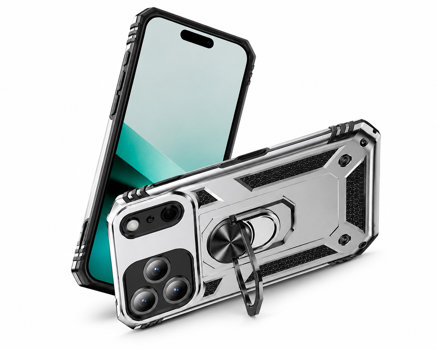 Premium Grey iPhone 17 Pro Max Case featuring Military Grade Protection, Hybrid Phone Cover, and Anti-Scratch Design