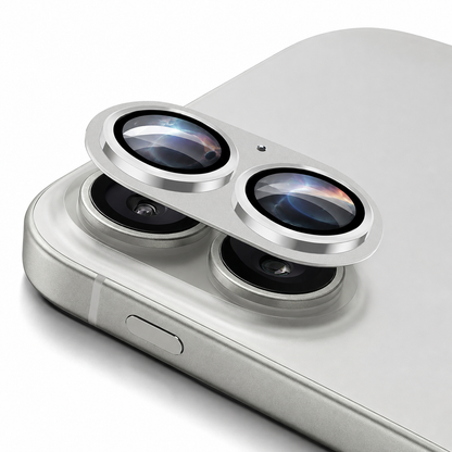 Silver Metal Camera Lens Protector for Apple iPhone 17 – Silver