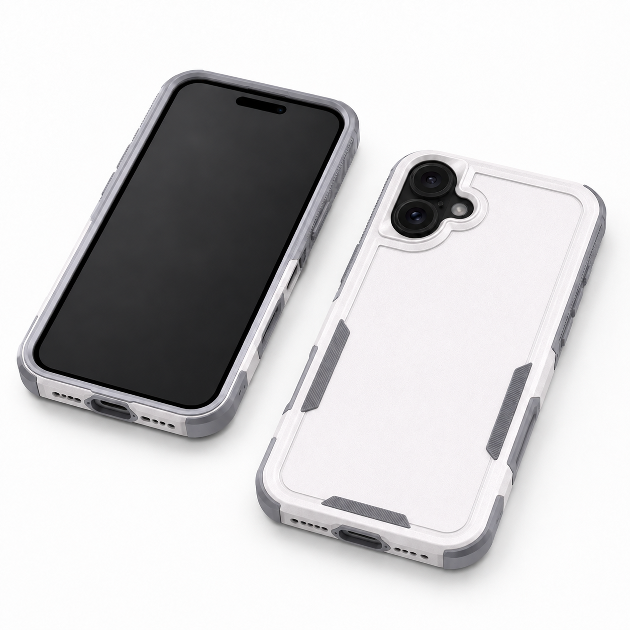 Slim white Comm Lite impact resistant case for Apple iPhone 17