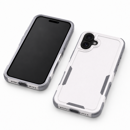 Slim white Comm Lite impact resistant case for Apple iPhone 17