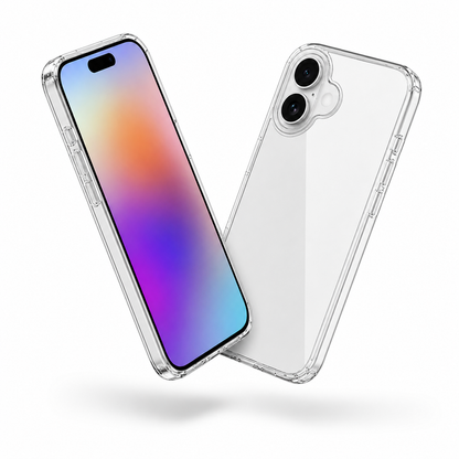 Slim impact-resistant transparent mobile cover for iPhone 17