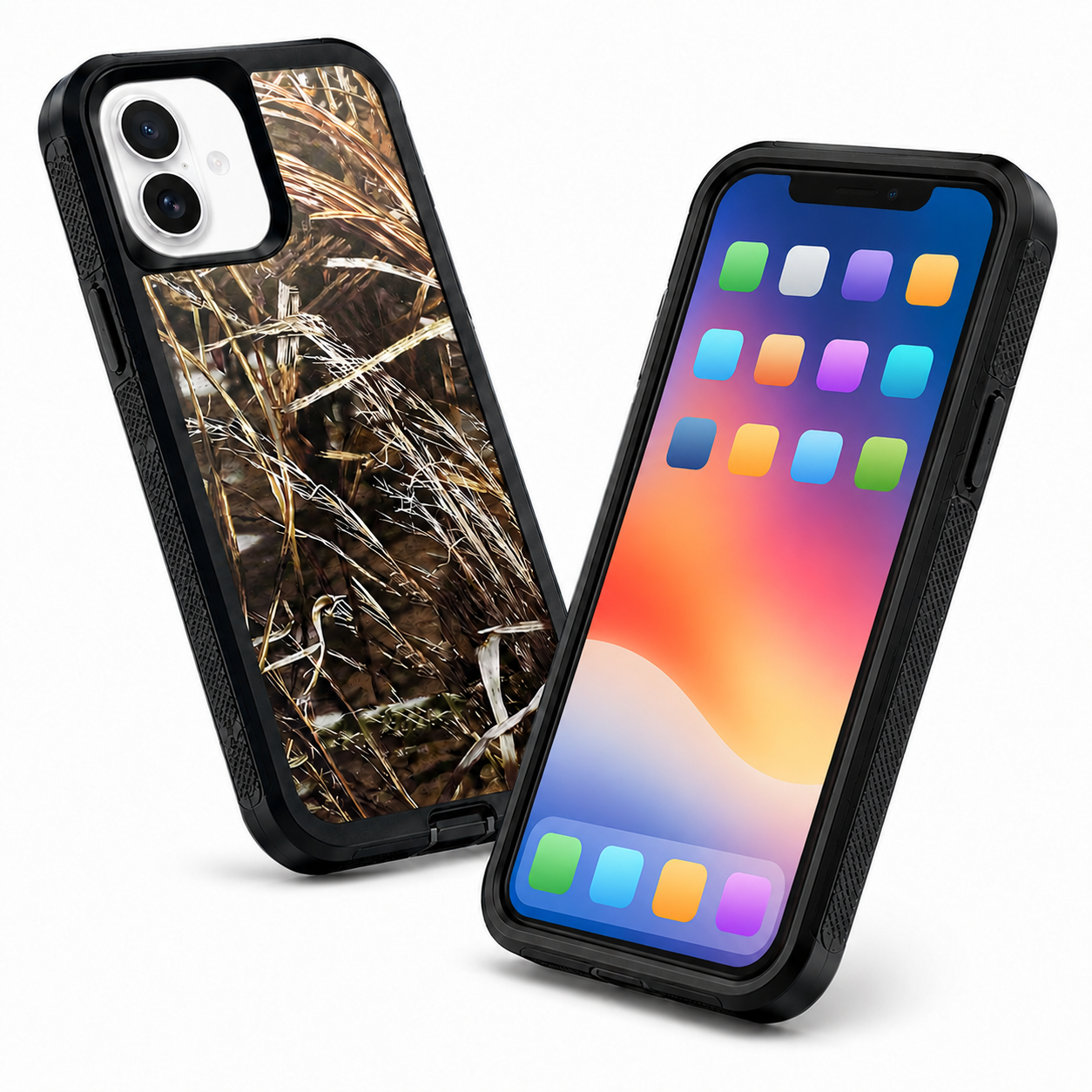 Shockproof black iPhone 17 case with raised camera protection