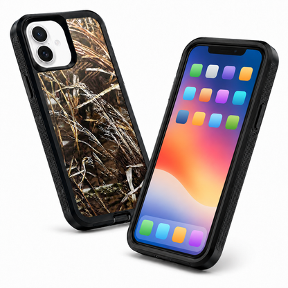 Shockproof black iPhone 17 case with raised camera protection