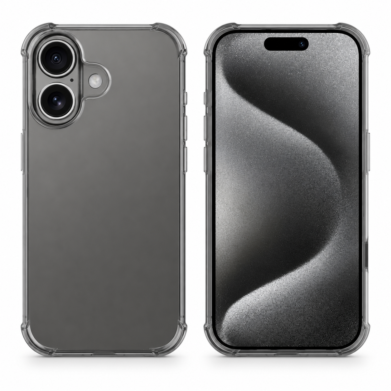 Smoke soft edge TPU protective case for Apple iPhone 17