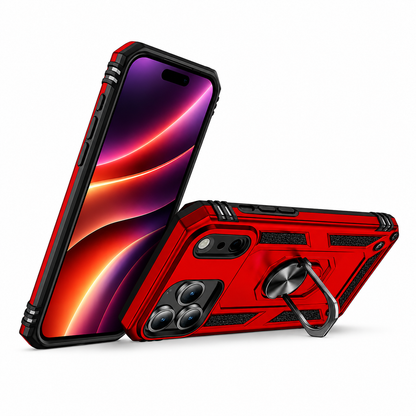 Shockproof Phone Case for Apple iPhone 17 Pro Max in premium red hybrid armor design.
