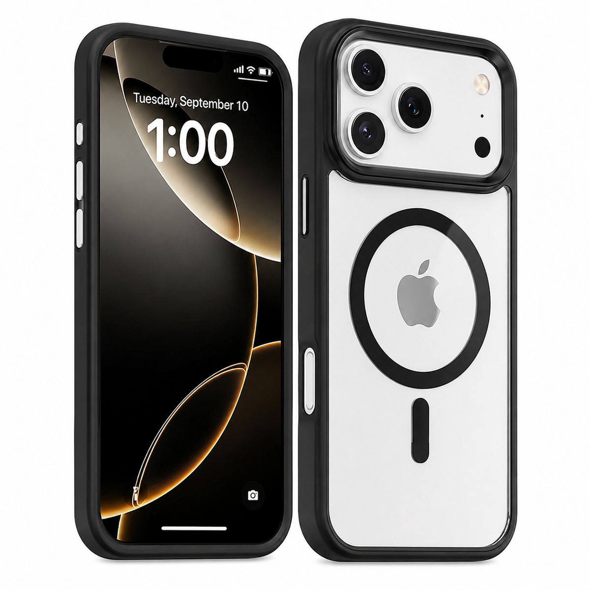 Black iPhone 18 Pro Max Case, MagSafe Phone Case, Protective Phone Cover, Shockproof Mobile Case