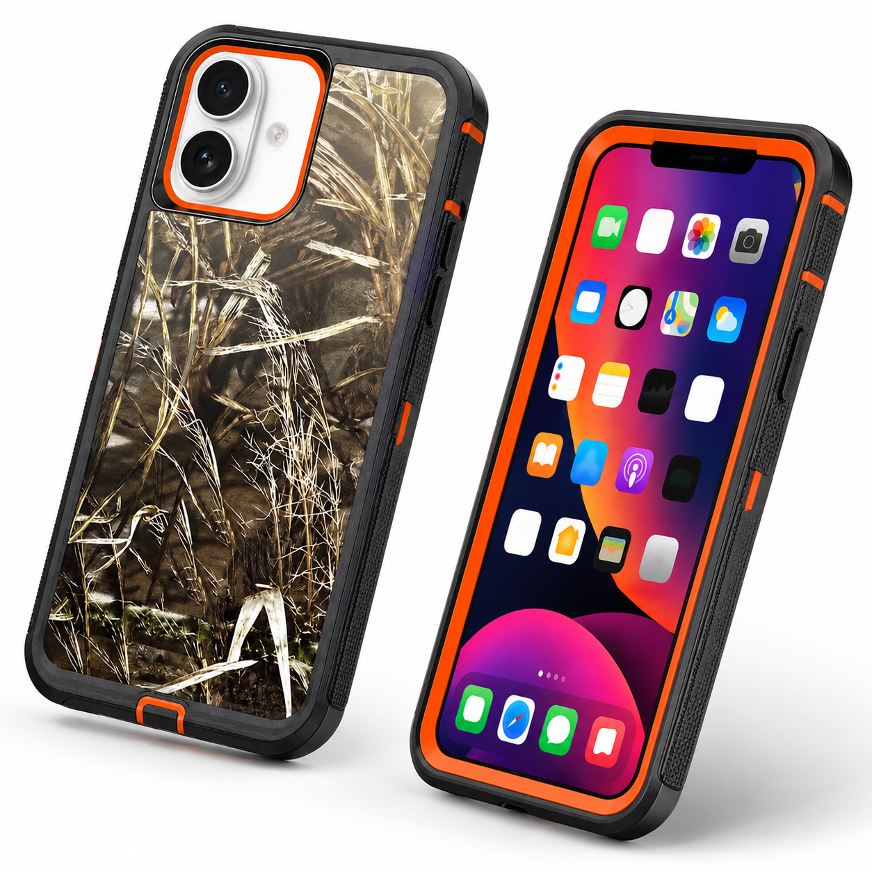 Rugged camouflage MagSafe compatible case for Apple iPhone 17