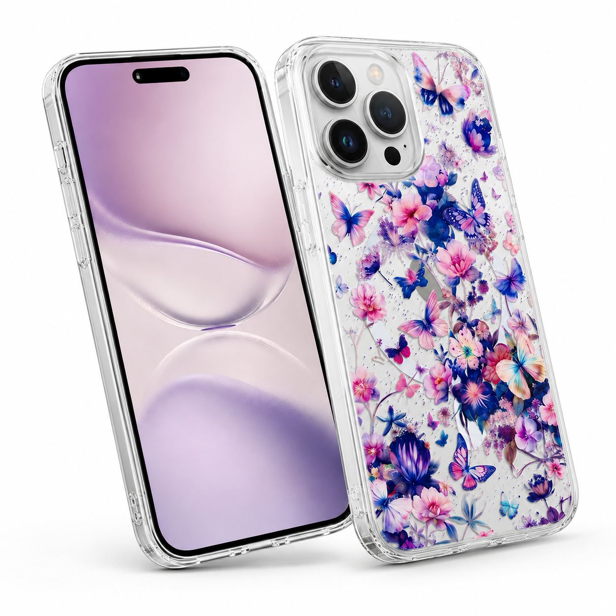 Cute butterfly iPhone 12 protective MagSafe phone cover