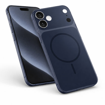 Premium Transparent Blue Phone Case, Military Grade Protective Cover, Anti Scratch iPhone 17 Case