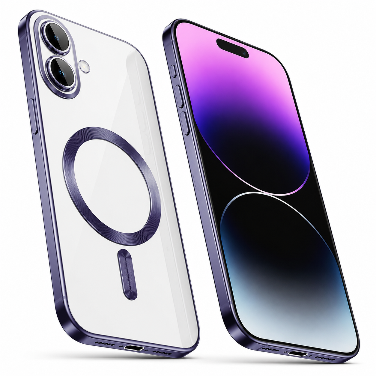 Shockproof iPhone 17 Mobile Cover with transparent design and raised camera protection