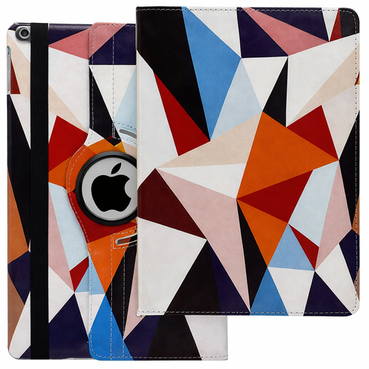 Slim Tablet Case – Rainbow Wave 360 Design | Protective Case
