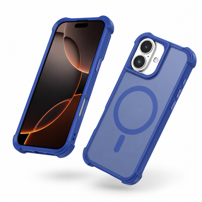 Military Grade MagSafe Case for iPhone 16 clear protective phone case with reinforced corner protection