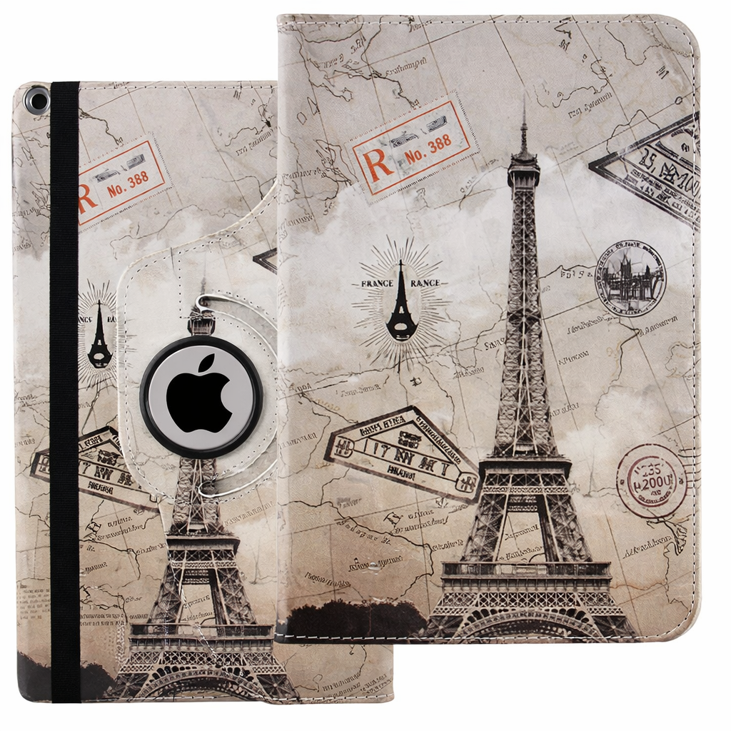 Slim Tablet Case – Rainbow Wave 360 Design | Protective Case