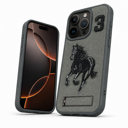 Grey horse shockproof case for Apple iPhone 12 Pro 6.1 inch