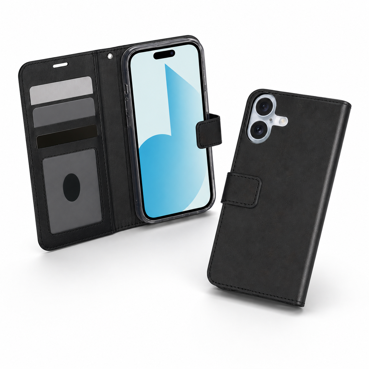 MagSafe compatible iPhone 17 wallet cover with camera protection