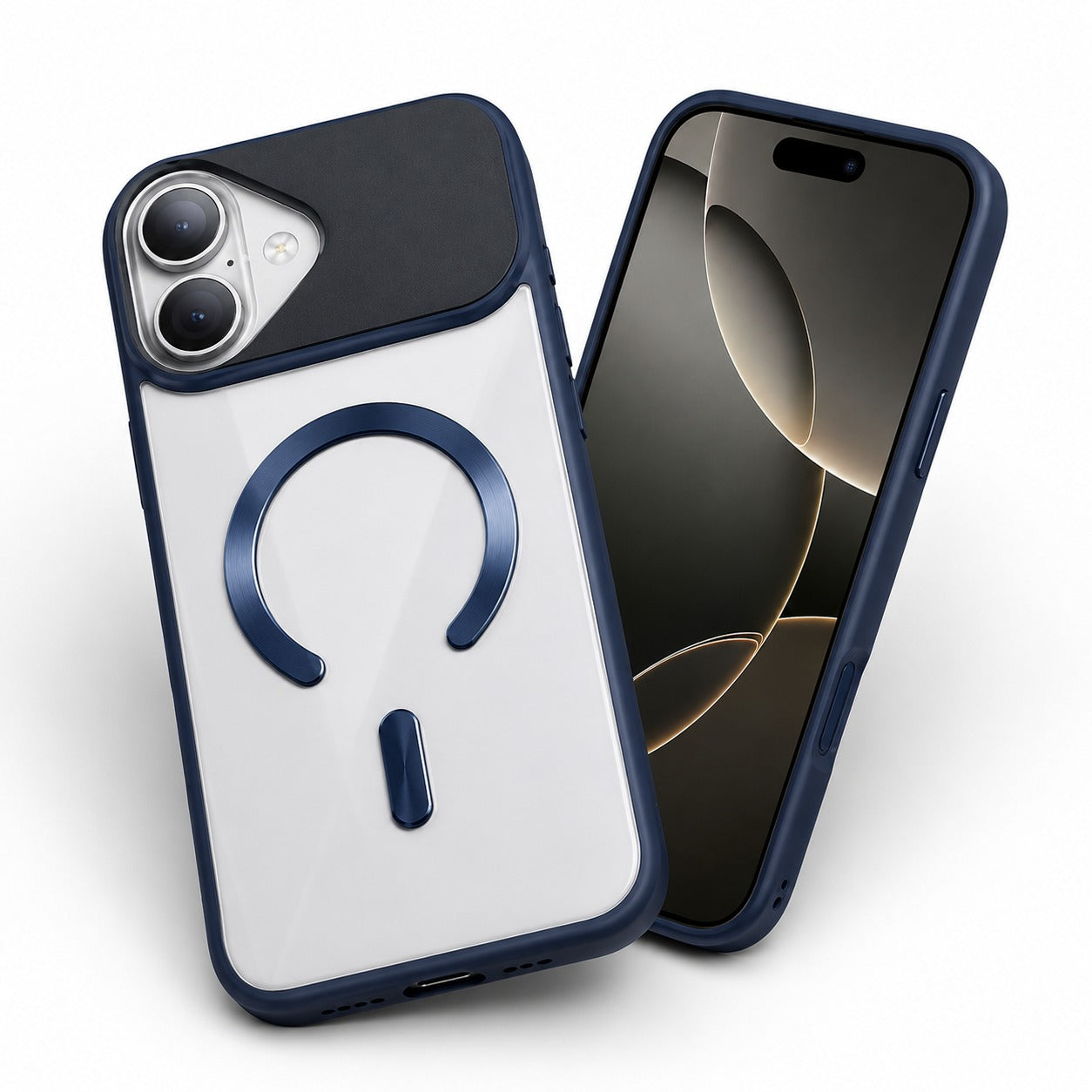 Premium Blue iPhone 17 Case – MagSafe Compatible Mobile Cover with Raised Camera Protection