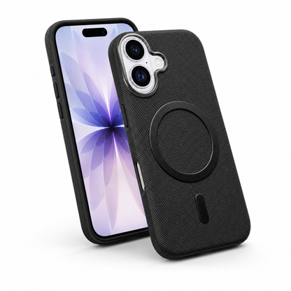 Premium Mobile Case for Apple iPhone 17 with fabric phone cover and wireless charging compatible case