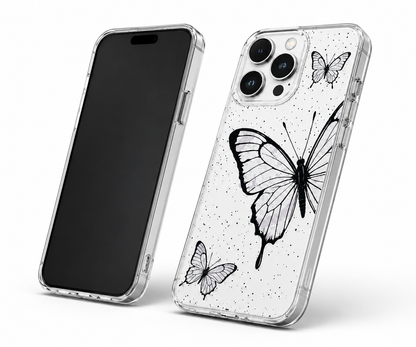 Black butterfly shockproof case for Apple iPhone 12 Pro 6.1 inch