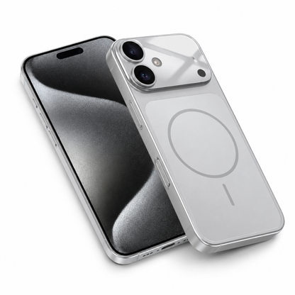 Slim Silver Smartphone Case for Apple iPhone 16 Anti-Scratch Protective Cover