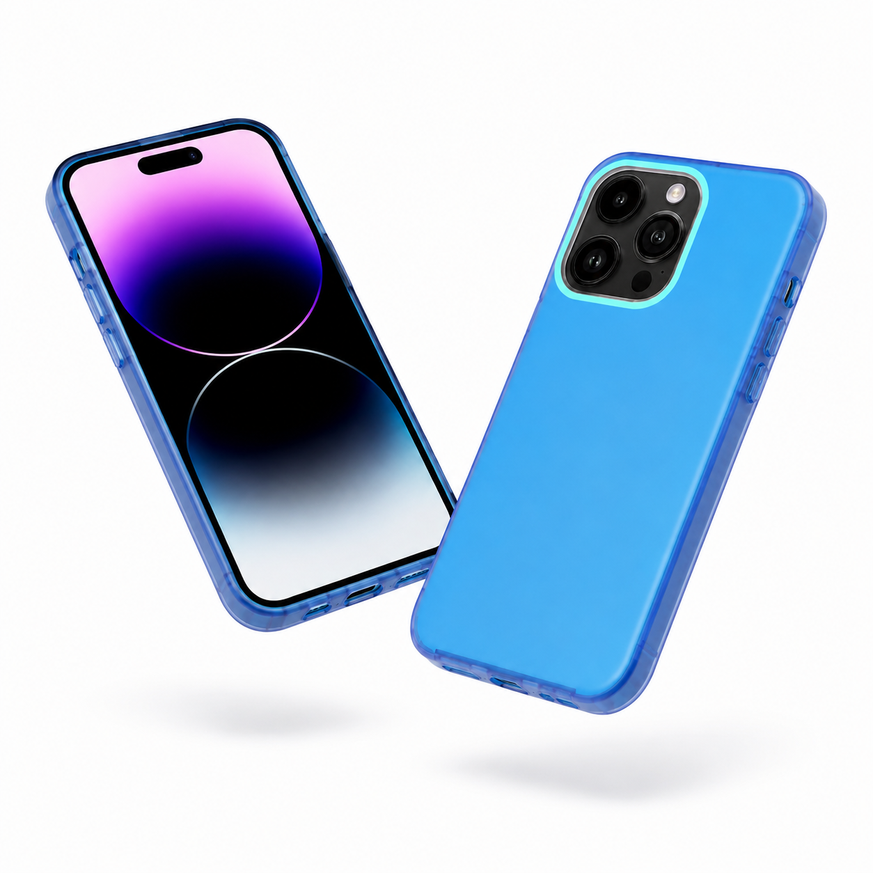 Slim blue iPhone 12 Pro protective TPU case