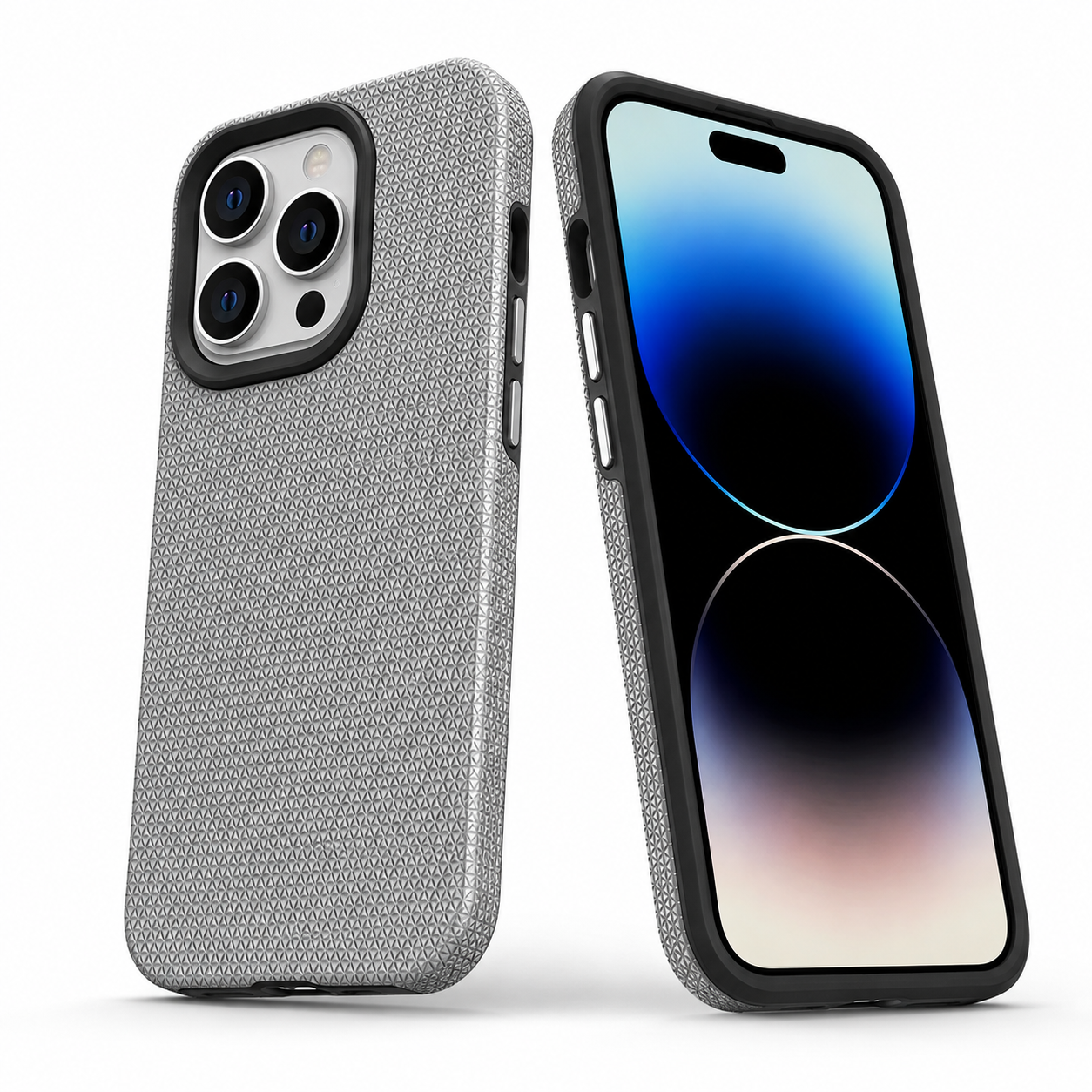 Grey shockproof mobile case for iPhone 12 Pro 6.1 inch