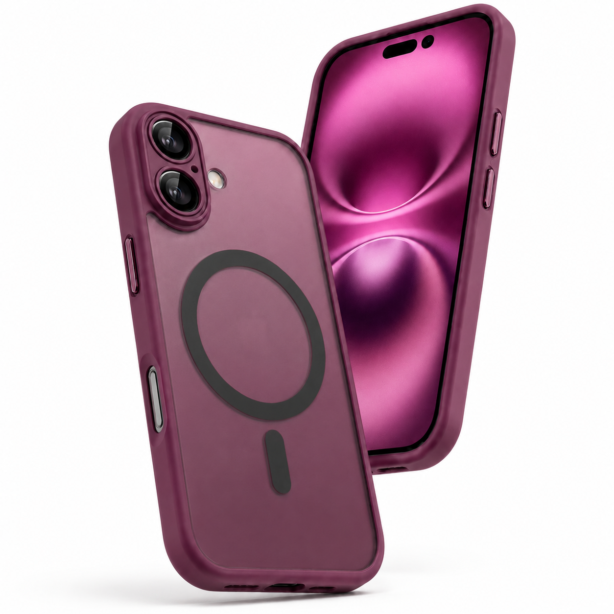 Shockproof iPhone 17 Mobile Cover with Rubberized Anti-Slip Frame